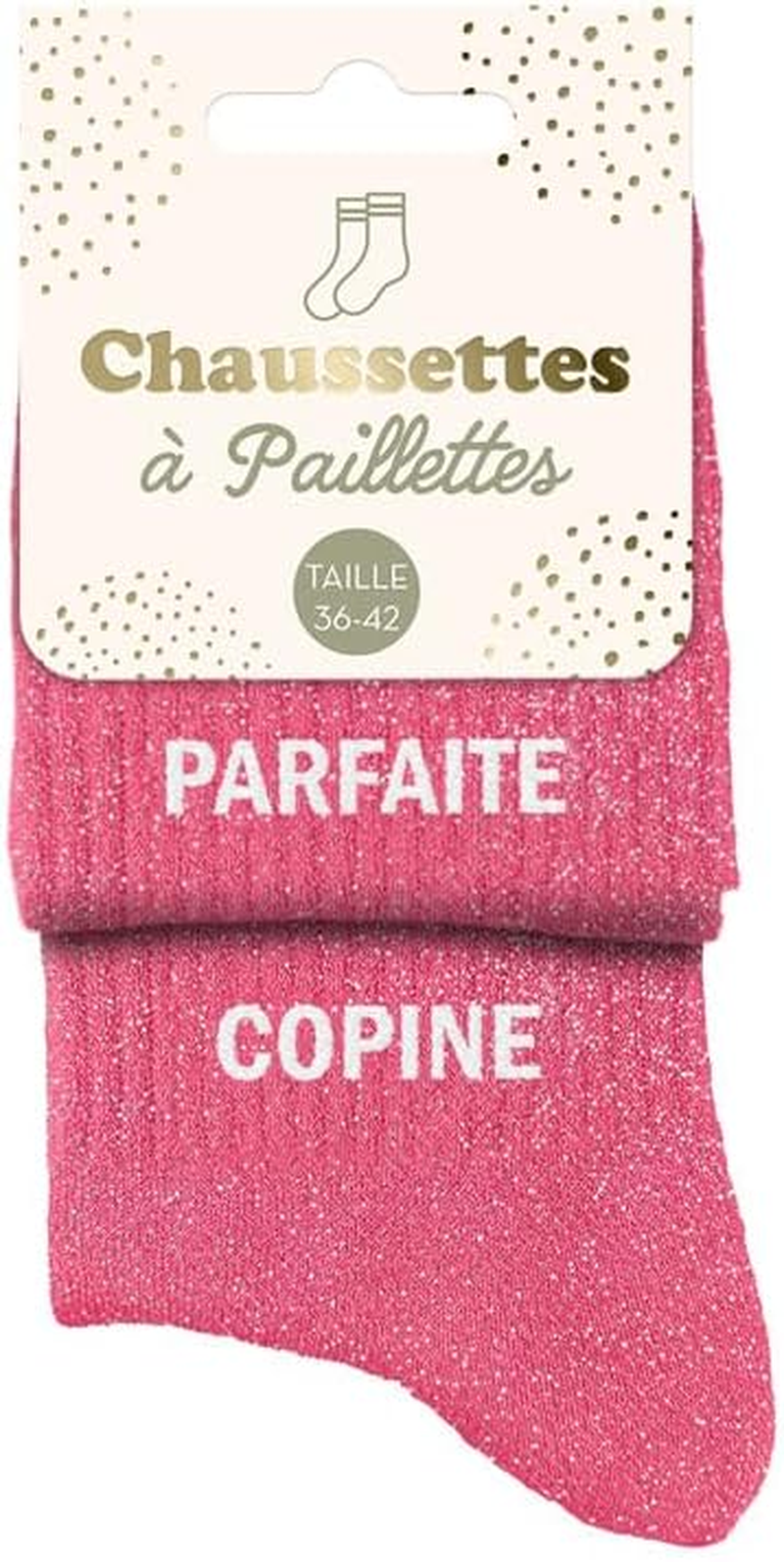Chaussette à Paillette Copine Parfaite Rose – Image 4