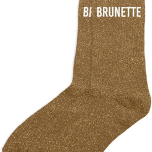 Chaussette à Paillette Brunette Marron