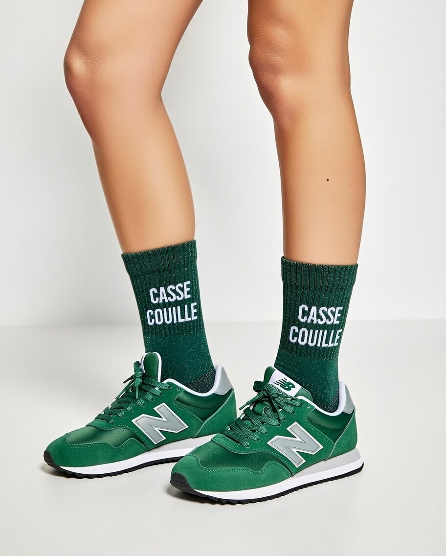 Chaussette à Paillette Casse Couille Verte – Image 3