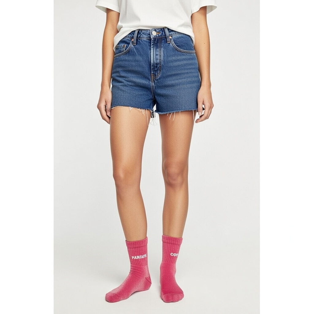 Chaussette à Paillette Copine Parfaite Rose – Image 3