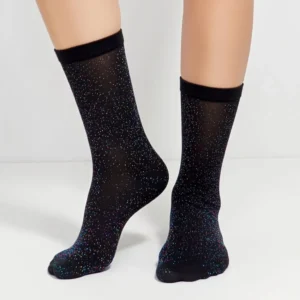 Chaussette à Paillette Noir – Classique