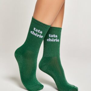 Chaussette à Paillette Tata Verte