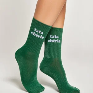 Chaussette à Paillette Tata Verte