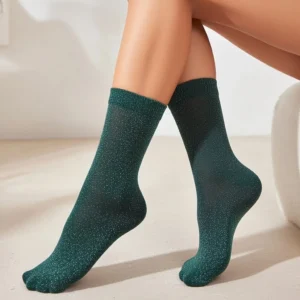 Chaussette à Paillette Verte – Classique