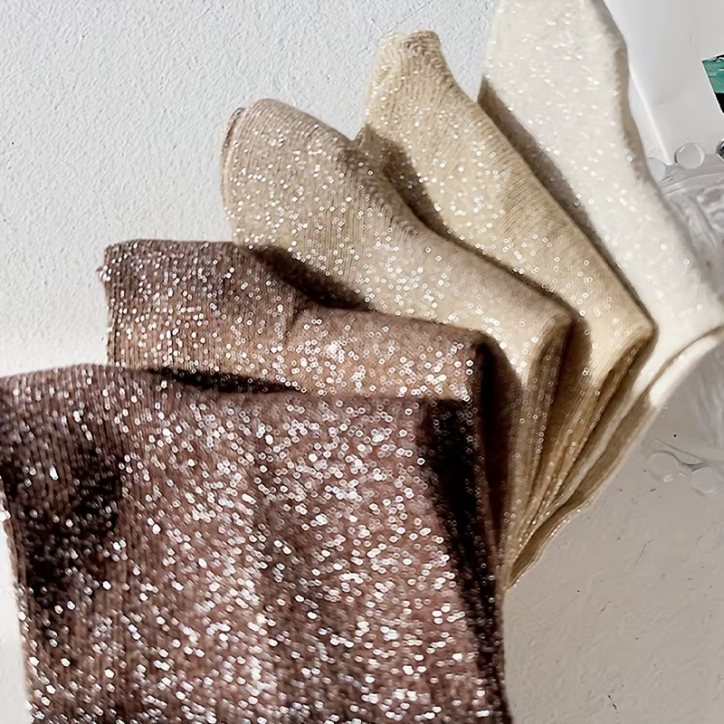 Chaussette à Paillette Mi-Hautes Rétro – Lot de 5 – Image 2