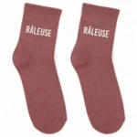 Chaussettes à paillettes « Raleuse Rose »