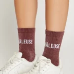 Chaussette à Paillette Raleuse Rose — Chaussette à Paillette