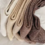 Chaussettes à paillettes marron — modèle Mi-Hautes Rétro – Lot de 5
