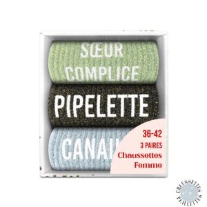 Chaussette à Paillette Coffret Trio Soeur Complice
