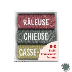 Chaussette à Paillette Coffret Trio Raleuse