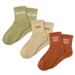Chaussettes à paillettes vert « Coffret Trio Casse Pied »