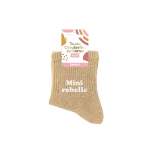 Chaussette à Paillette Enfant Mini Rebelle 3-6Ans Fille
