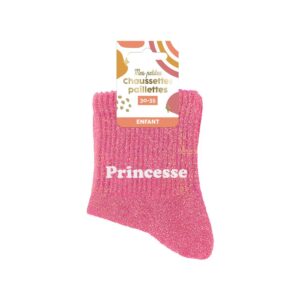 Chaussette à Paillette Enfant Princesse 6-10Ans Fille