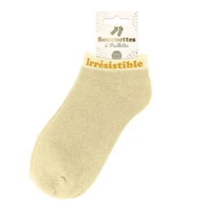 Socquettes à paillettes Message