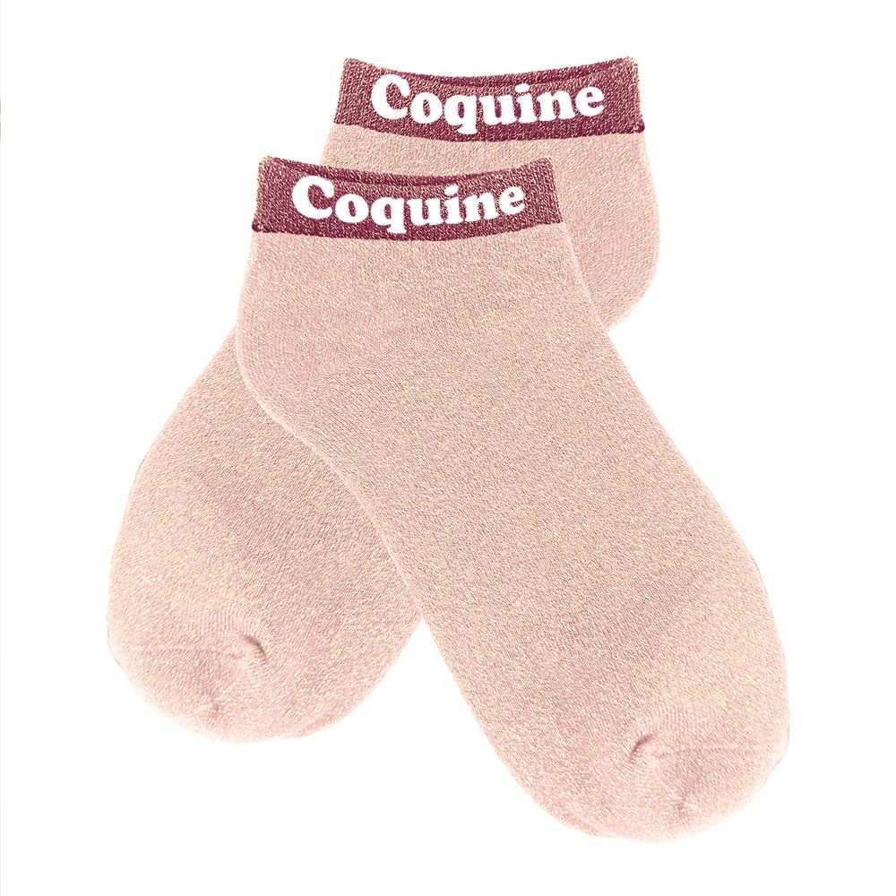 Socquettes paillettes coquine — Chaussettes à Paillettes