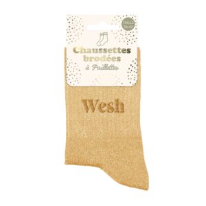 Chaussette à Paillette Brodees Wesh