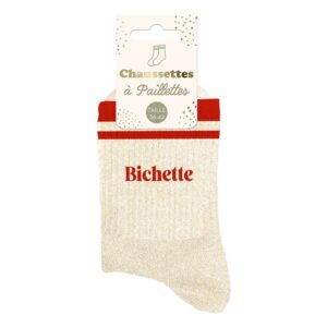 Chaussette à Paillette A Bandes Bichette