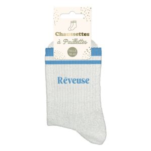 Chaussette à Paillette A Bandes Reveuse