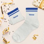 Chaussettes à paillettes blanc « A Bandes Morue »