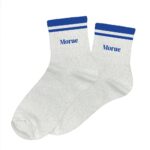 Chaussettes à paillettes blanc — modèle A Bandes Morue