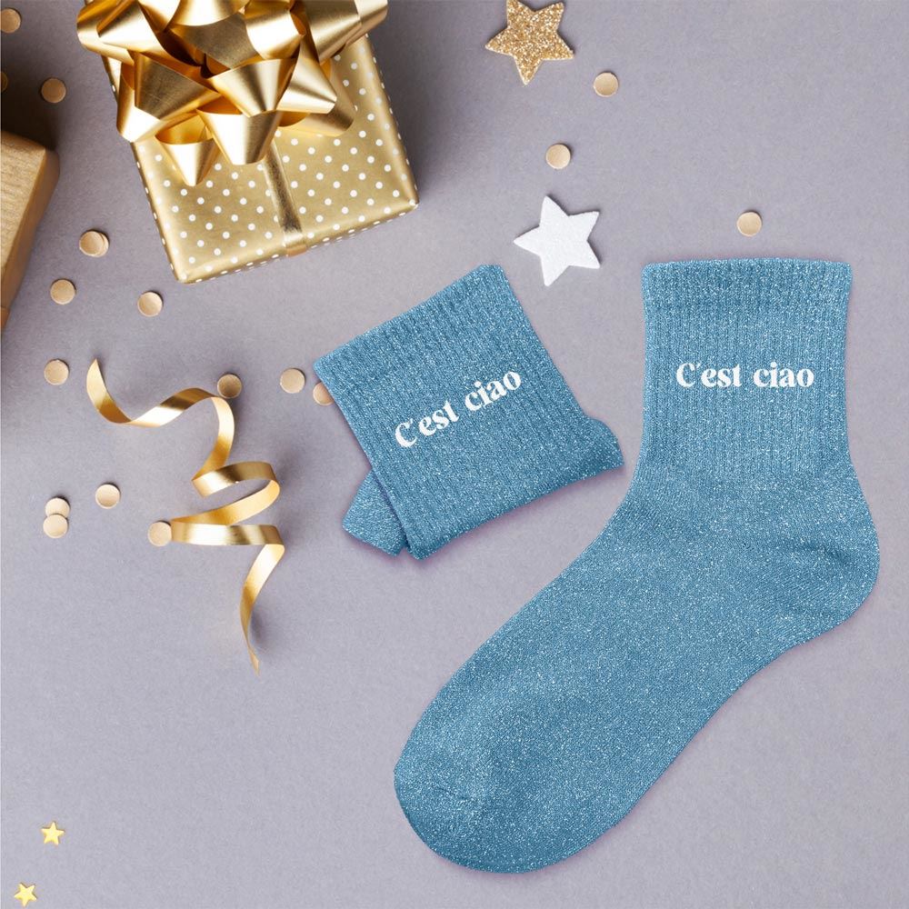 Chaussettes paillettes c'est ciao — Chaussettes à Paillettes