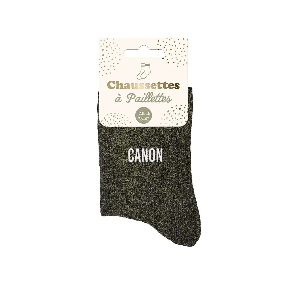 Chaussettes paillettes canon — Chaussettes à Paillettes
