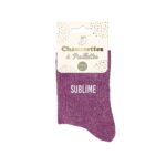 Sublime — chaussettes à paillettes violet