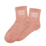 Chaussettes à paillettes rose — modèle Gang De Pestes