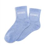 Chaussettes à paillettes bleu — modèle Kiffante