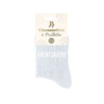 Aventuriere — chaussettes à paillettes gris
