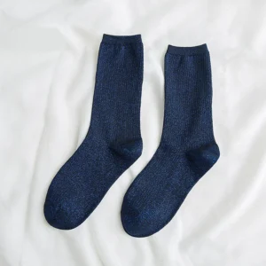 Chaussette à Paillette Bleu Marine – Classique