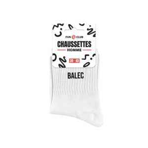 Chaussettes blanches balec homme