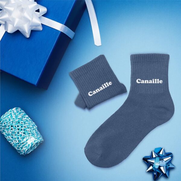 Chaussettes enfant canaille 3-6ans garcon, bleu — Chaussette à Paillette