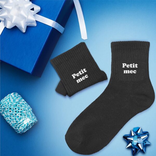 Chaussettes enfant petit mec 6-10ans garcon, noir — Chaussette à Paillette