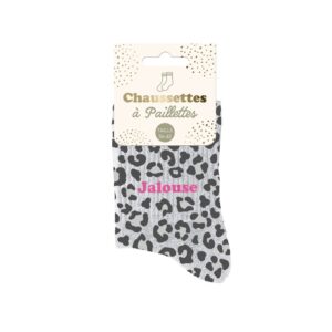 Chaussettes à Paillettes leopard jalouse