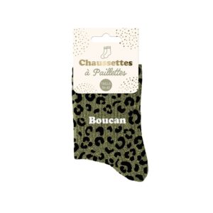Chaussettes à Paillettes leopard boucan