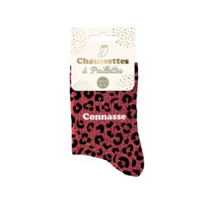 Chaussettes à Paillettes leopard connasse