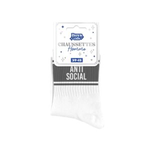 Chaussettes homme a bandes anti-social