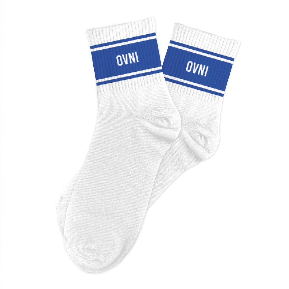 Chaussettes homme a bandes ovni — Chaussettes à Paillettes