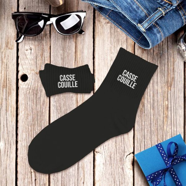 Chaussettes noires casse couilles homme — boutique en ligne