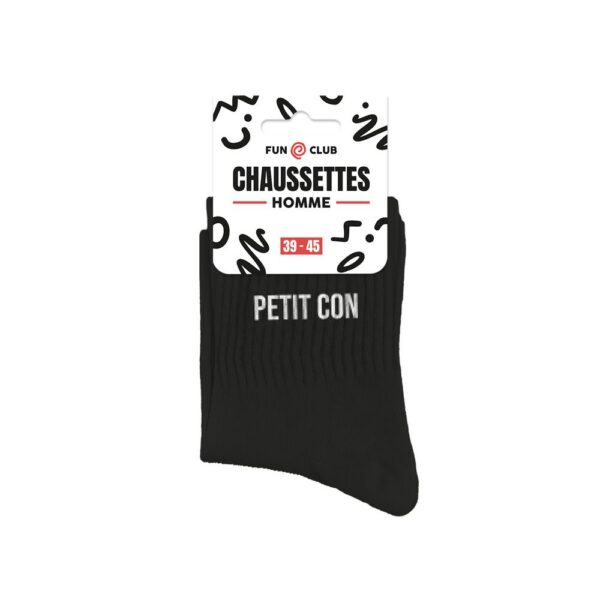 Chaussettes noires petit con homme — Chaussette à Paillette
