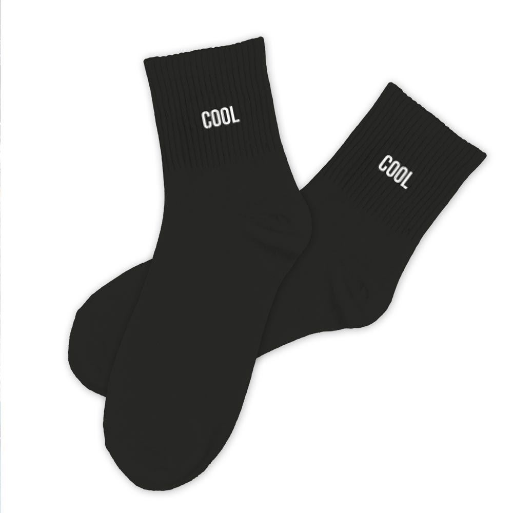 Chaussettes noires cool homme — Chaussettes à Paillettes