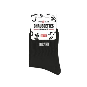 Chaussettes noires tocard homme