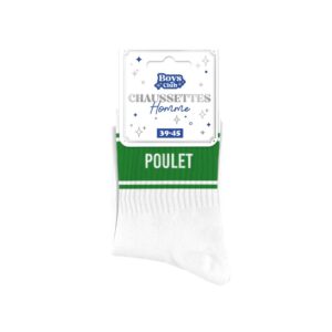 Chaussettes homme a bandes poulet