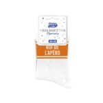 Chaussettes homme a bandes roi de l apero, blanc — Chaussette à Paillette