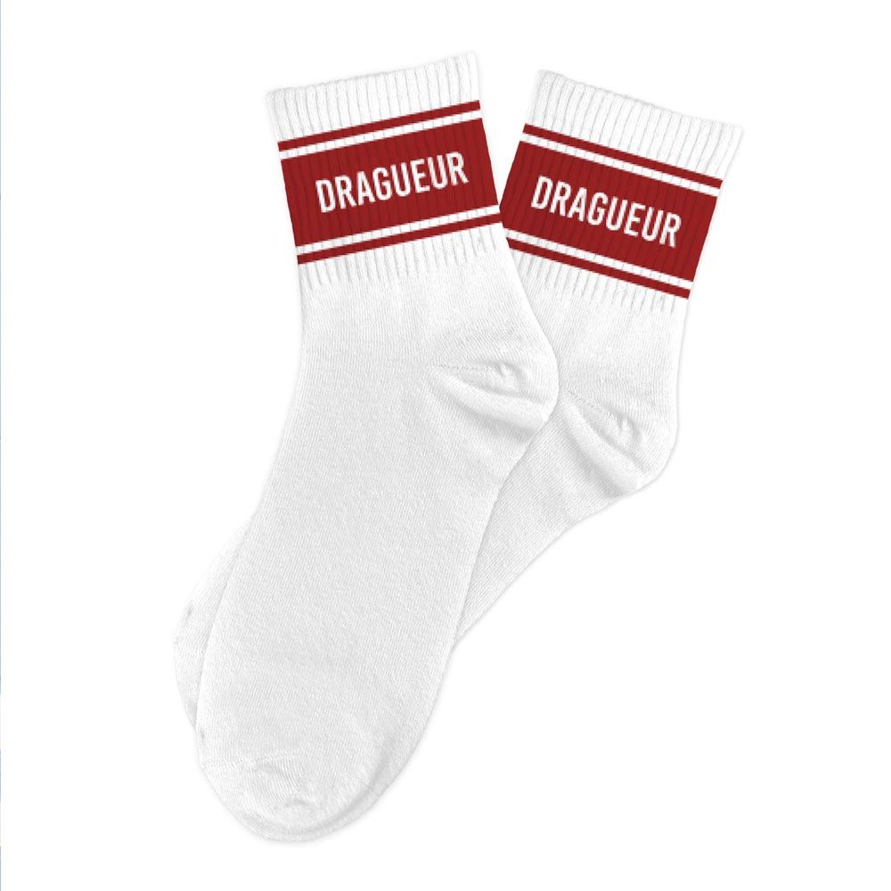 Chaussettes homme a bandes dragueur — Chaussettes à Paillettes