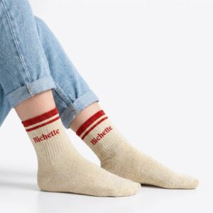 Chaussette à Paillette A Bandes Bichette