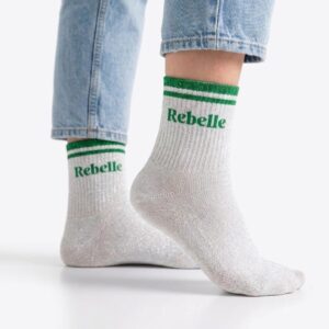 Chaussette à Paillette A Bandes Rebelle