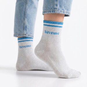 Chaussette à Paillette A Bandes Reveuse