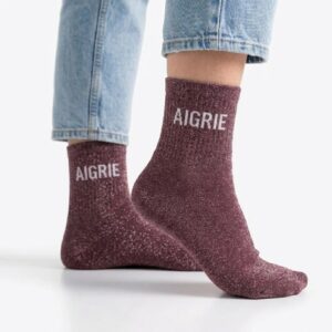 Chaussette à Paillette Aigri Violette